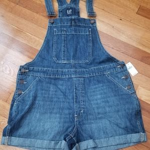 Gap Denim Overall Shorts